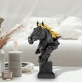 thumbnail image 3 of Estatua de caballo BLESIY Figura decorativa de escritorio, 3 of 7