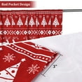 thumbnail image 2 of Haperlare 52"W x 95"L Christmas Velvet Window Curtains Boho Room Darkening Boho Bedroom Curtain for Living Room, Red, 2 Panels, 2 of 9
