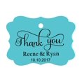 thumbnail image 1 of 100 Pcs Merci Personnalisé Personnalisé Tags Cadeau de Mariage Papier Tags, 1 of 1