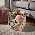 thumbnail image 3 of Yuyamidu Hummingbird Quilted Storage Basket with Front Pocket Large Capacity Laundry Basket Collapsible Laundry Hamper Car Storage Basket for Organize Clothes Toys, 3 of 6