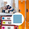 thumbnail image 2 of Naiovety Paquete de 100 pegatinas de números consecutivos a largo plazo Clasificación Almacenamiento de inventario Suministros de organización Decoración del hogar negro sobre azul tipo 4 Naiovety HA059300-19B, 2 of 6