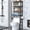 Brown, variant on Over-The-Toilet Storage Shelves, 4-Tier Bathroom Organizer Shelf Over Toilet with Adjustable Feet Pad and Basket, Freestanding Space Saver Bathroom Storage Rack Above Toilet (Vintage Brown)