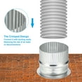 thumbnail image 4 of Uxcell 3 Inch Duct Collar, 1 Pcs Duct Connector Flange Galvanized Iron Tight Vent Air Duct Fitting for Home Office, 4 of 5