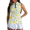 thumbnail image 3 of Whosucclay Lemon Flowers Womens Golf Shirt for Ladies, Breathable Golf Shirts Sleeveless Soft Golf Top, 3 of 8