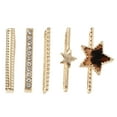 thumbnail image 4 of KALLORY Watchband Charms Moon Shape Golden 5Pcs 0.9X0.4in Silicone Bands, 4 of 8
