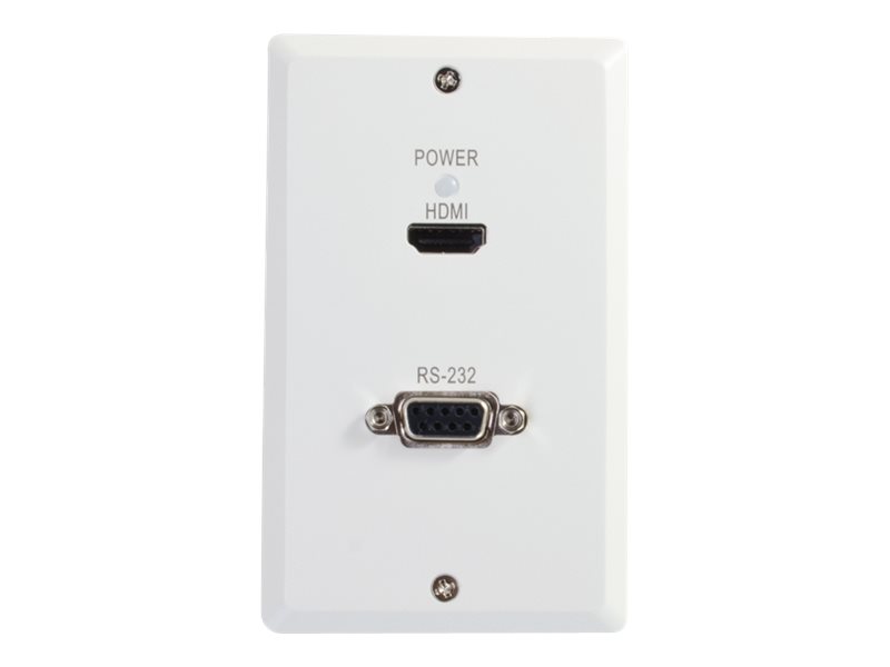 C2G TruLink HDMI HDBaseT + Serial RS232 over Cat5 Extender Single Gang