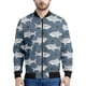 thumbnail image 4 of Ropa de diseñador para hombre, chaquetas de bombardero con estampado 3D de tiburón para hombre y mujer, chaqueta de vuelo, abrigo de cuello alto estilo hip hop callejero con cremallera, tops de gran t, 4 of 5