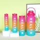 thumbnail image 3 of Juego de 4 Botella de Agua motivacional de color degradado 3300ml + 1500ml + 700ml + 300ml Portátil al aire libre, 3 of 3