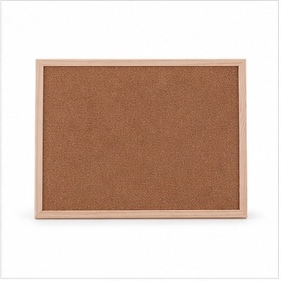 FOLOYORI Small Cork Bulletin Board 15.7x11.8x0.4in Natural Notice Board for Home, Office, or School Use