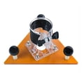 thumbnail image 2 of Base Triangular de recortes, Placa Triangular de Enrutador de Ajuste resistente perfecta para Cortar Curva, 2 of 7
