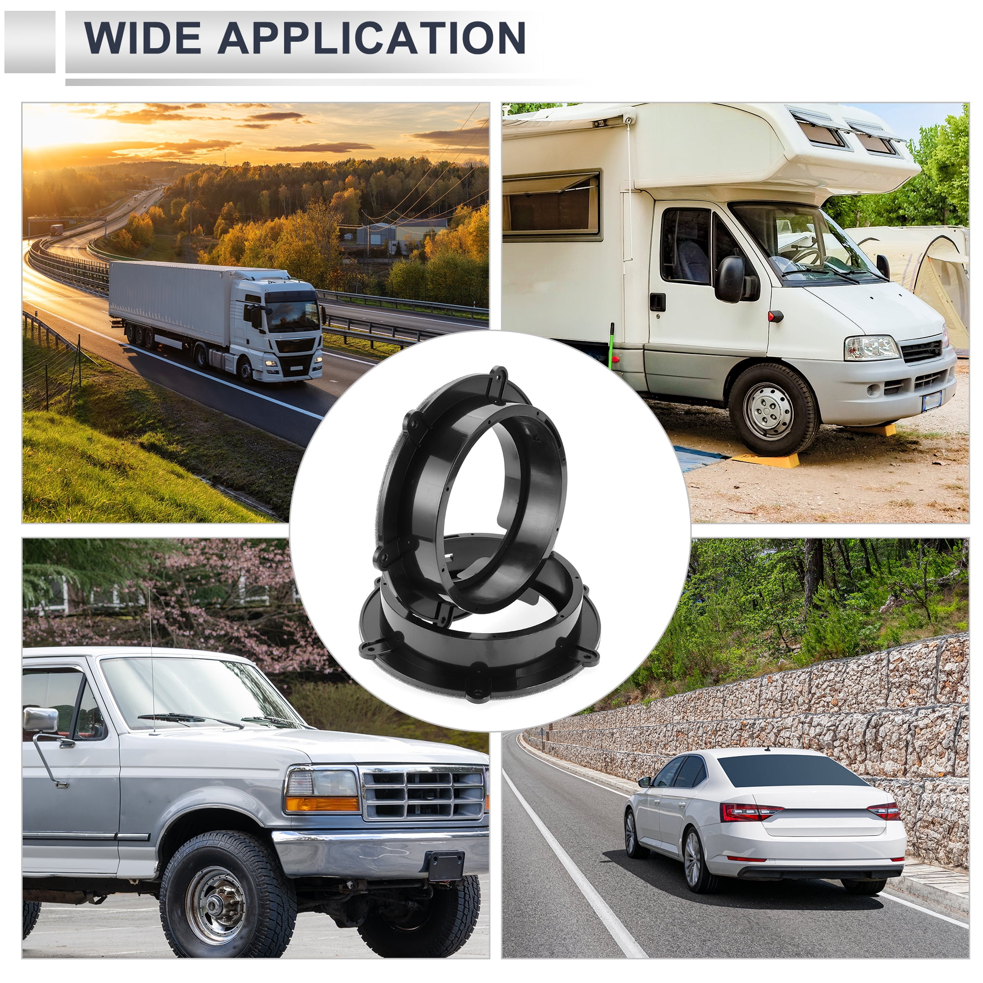 Unique Bargains Speaker for Spacer Ring Tweeter Adaptor for VW Mounting for Spacer