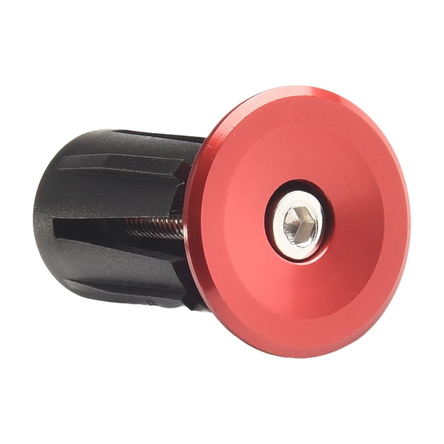 Bike Handlebar End Aluminum Alloy Lock Handle Bar Grips Cover Cap Red