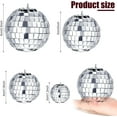 thumbnail image 4 of 12 Pieces Mirror Disco Ball, Silver Hanging Disco Ball Small Party Mirror Balls Cool Reflective Decor Christmas Tree Ornaments for Wedding Party Dance Music Festival (2 Inch), 4 of 7