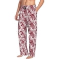 thumbnail image 6 of Naloa Orchids Flowers Pajama Pants Men, PJ Bottoms, Sleep & Lounge Pants-Small, 6 of 6