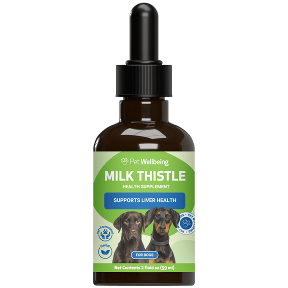 Pet Wellbeing Glycerin based Alcohol Free Milk Thistle for Dog Liver Disease