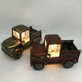 thumbnail image 2 of Vehicle Doll Pickup Trucks Toy Santa Figure Exquisite Workmanship Vintage Style LED Diecast Pickup Trucks Model for Christmas, 2 of 6