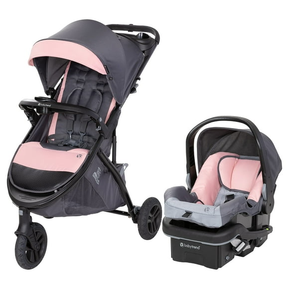 Sistema de viaje para cochecito todo terreno Baby Trend Tango™ 3 con asiento para automóvil infantil EZ-Lift™ PLUS, ultra rosa