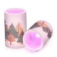 thumbnail image 7 of Yayeee Flameless Candles with Remote Flickering Battery Operated Multi Color Changing, Brown Christmas Trees, 7 of 7