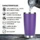 thumbnail image 2 of Vaso Térmico Portátil De Acero Inoxidable 20oz Con Calor/frí/corlor Morado, 2 of 7