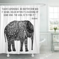 thumbnail image 1 of ZY-suttom Pattern Henna Elephant India Shower Curtain 60x72 inch, 1 of 1