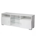 thumbnail image 4 of CoSoTower TV Stand for 32-60 Inch Tv, Modern Television Table Center Media Console with Drawer and LED Lights, Matt Entertainment Center for Living Game Room Bedroom., 4 of 8