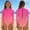 Pink, variant on Girls One Piece Swimsuits- Long Sleeve Back Half Zip Quick Dry Summer Kids Beach Bathing Suits Pink Size 9-10Years