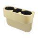 thumbnail image 1 of Relleno de espacio para asiento de coche, portavasos multifunción, organizador de asiento de coche, consola, caja de almacenamiento de bolsillo lateral, color Beige, 1 of 7