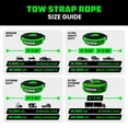 thumbnail image 4 of Rhino USA Recovery Tow Strap (6" x 30') - 48,000lb Break Strength - Emergency Recovery Strap Tow Rope for Big Trucks, SUV, Backhoe, Excavators & More - Heavy Duty Towing Strap for Offroad 4x4 Use, 4 of 7