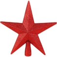 thumbnail image 1 of Glitter Star Tree Topper - Christmas Red Decorative Holiday Bethlehem Star Ornament, 1 of 6
