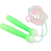 Fitness Green Plastic Handle Spiral Jump Skipping Rope