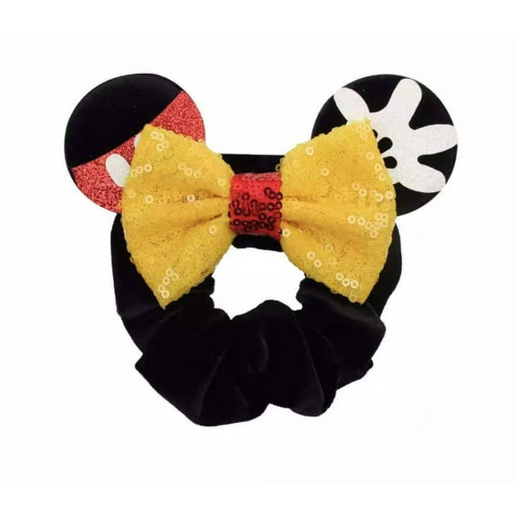 Mickey Scrunchie, Minnie Ears, Black Scrunchies, Disney Scrunchies, Hair Tie, Cute Hair Accessories, Messy Bun