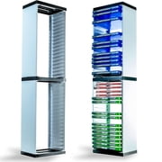Leyeet Video Game Storage Tower, Vertical Game Disc Holder, Game Holder Organizer Stand with 36 CD Case Storage for Organizing & Displaying, Universal for PS5/PS4/XBOX One/Series/NS Game