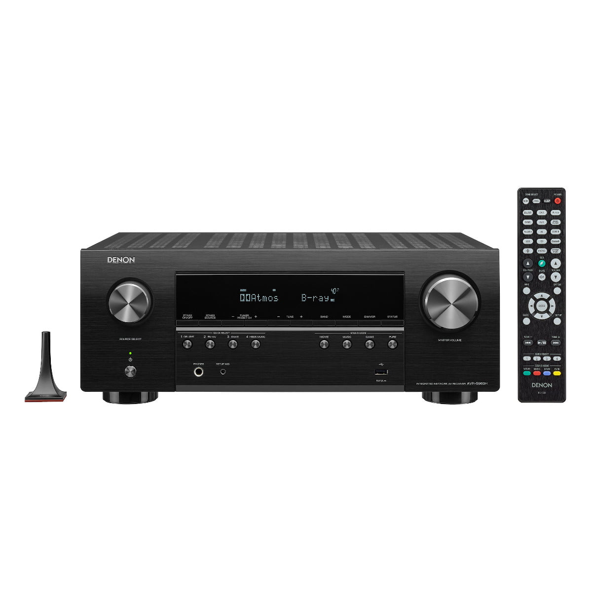Denon AVR-S960H 7.2-Channel 4K Home Theater Receiver with 3D Audio and Voice Control Voice Control