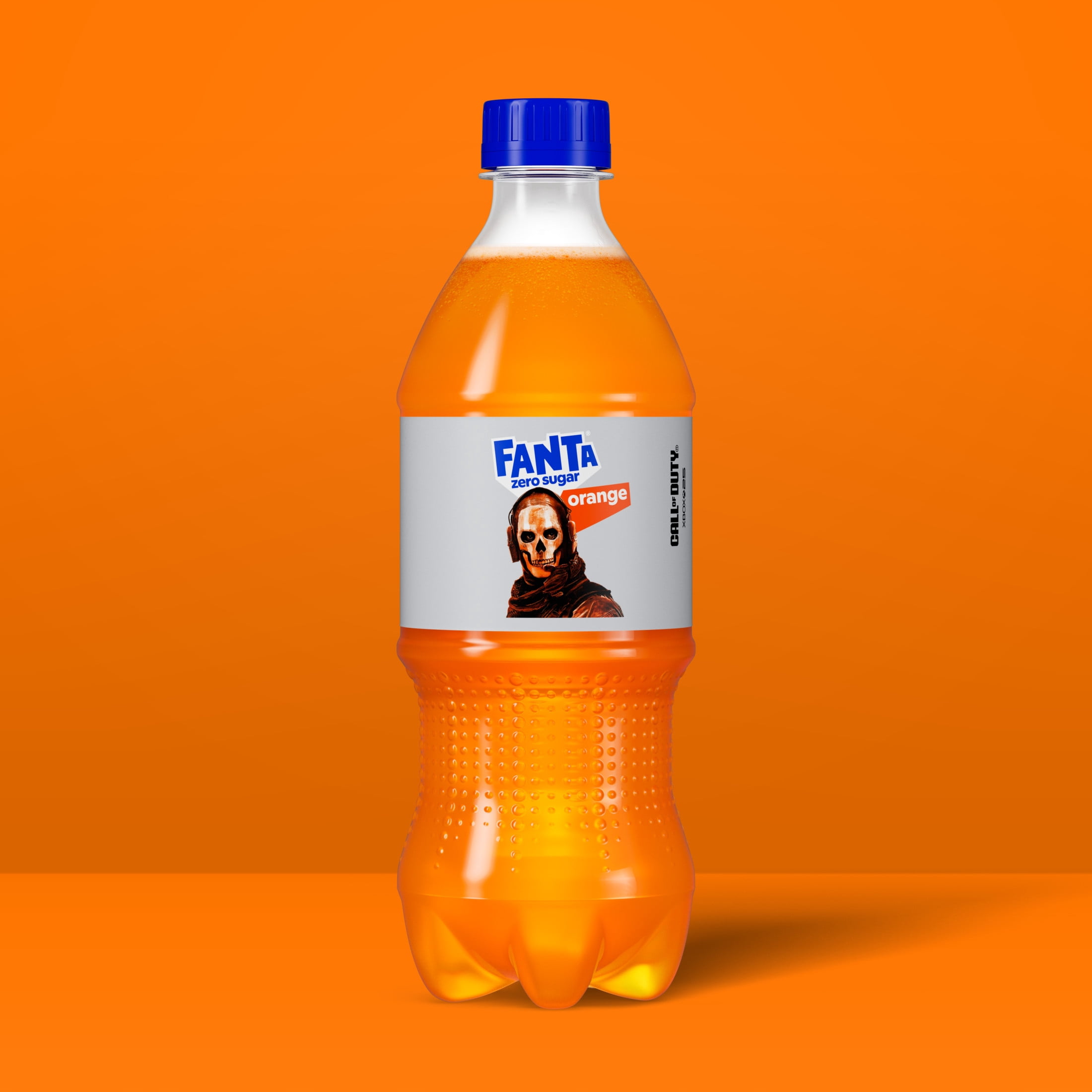 (4 pack) Fanta Zero Sugar Orange Soda Pop Bottle, 20 fl oz