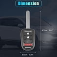 thumbnail image 6 of Unique Bargains 313.8MHz MLBHLIK6-1T Smart Proximity Keyless Entry Remote Key Fob for Honda CR-V HR-V Fit Crosstour 2013-2017 3 Buttons, 6 of 7