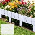 thumbnail image 1 of Plastic Garden Fencing, 10-Pack, Modular Landscape Border, Easy Snap-On Installation, Outdoor Flower Bed Edging, 1 of 6