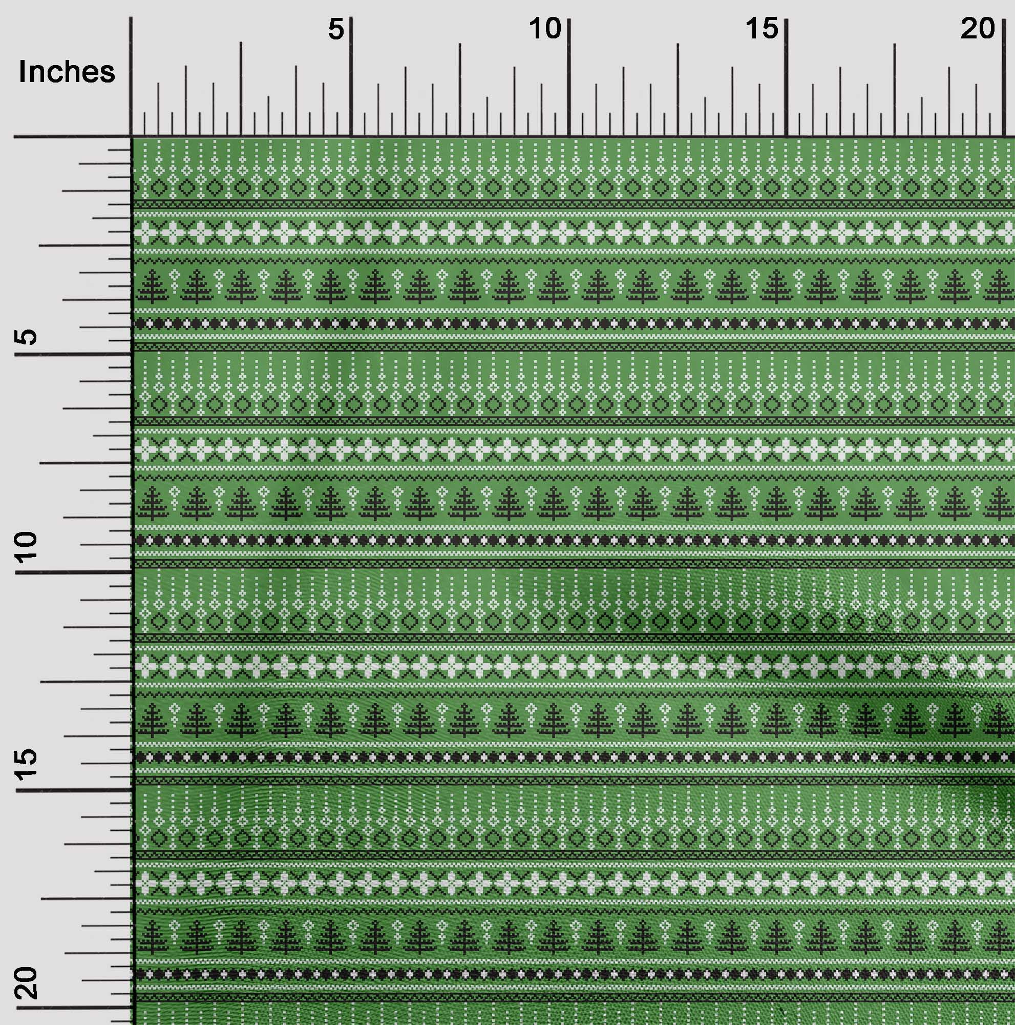 oneOone Viscose Jersey Green Fabric Merry Christmas Diy Clothing Quilting Fabric Print Fabric By Yard 60 Inch Wide-C2C