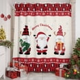 thumbnail image 2 of Christmas Shower Curtains for Bathroom, Red Santa Claus Xmas Gnome Snowflakes Beige Waterproof Fabric Shower Curtain for Bathroom Bathtub Decoration, Machine Washable, 60"x72", 2 of 9