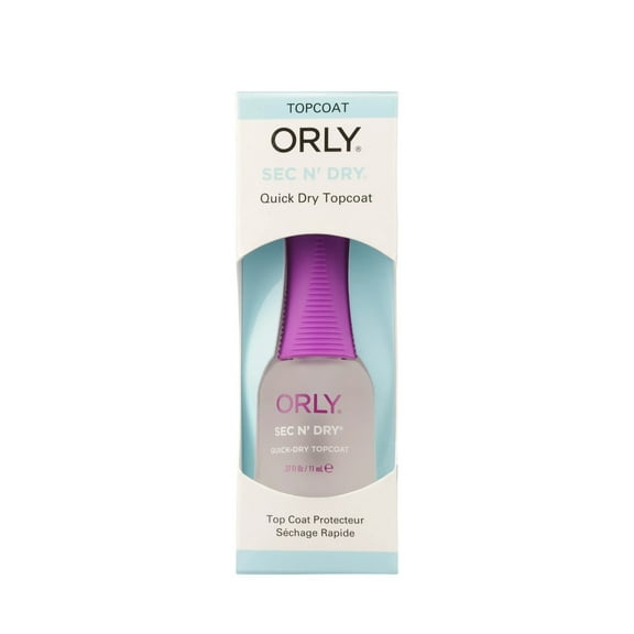ORLY Sec 'N Dry Nail Top Coat, Fast-Drying Gloss Finish, 0.37 fl oz