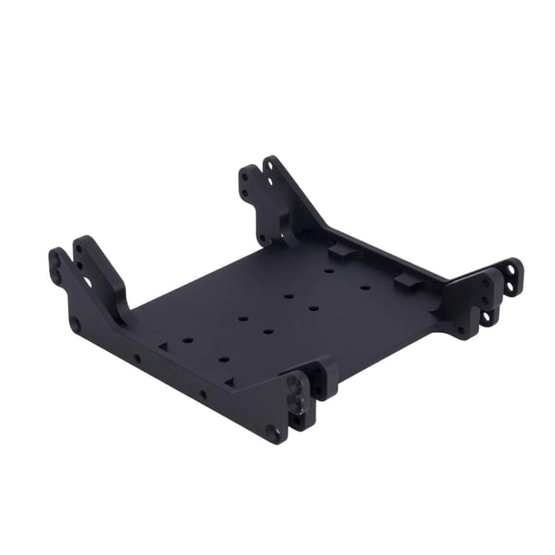 Placa de protección del chasis, marco central, placa de transmisión de repuesto para RC 1/10 negro