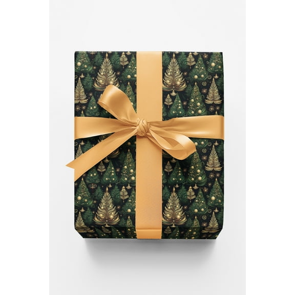 London Penny Premium Wrapping Paper - Enchanted Christmas Grove
