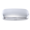 thumbnail image 2 of Glasses Case, Aluminum Hard Shell Eyeglasses Case Striped Spectacles Box Black Lining, 2 of 8
