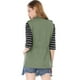 thumbnail image 5 of Chaleco Tipo Anorak Estilo Cargo Ligero Con Cordón Para Mujer Verde S, 5 of 7