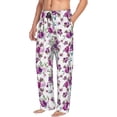 thumbnail image 6 of Fuzoiu Rose Flowers Print Men's Pajama Pants,Lounge Pants for Men,Lounge PJ Bottoms,Sleepwear Pants with Drawstring Pockets -X-Large, 6 of 6