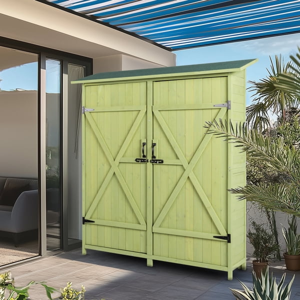 Fir Wood Shed Garden Storage Shed Green