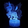 thumbnail image 5 of YSTIAN Unicorn 3D Led Illusion Lamp Unicorn Night Light for Kids Remote & Smart Touch 16 Colors Changing Unicorn Toys Gifts for Girls Decoración De Dormitorio De Luz De Noche Led, 5 of 6