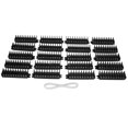 thumbnail image 1 of Bloque de terminales de riel, 200 piezas Bloque de terminales de riel Bloque de terminales de conexión de cable Kit de bloque de terminales de riel Construido para durar, 1 of 9