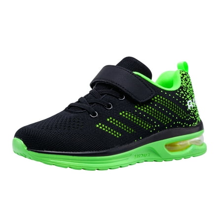 NEWMALL Kids Boys and Girl Running Shoes Comfortable Fashion Light Weight Slip on Cushion  Sizes 13-6