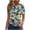 #0417-Yellow, variant on Graphic Tops for Women Nature Plant Print Crew Neck Short Sleeve Tees Relaxed Fit Soft Vacation Wear Blouses Gift