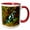 Red/White, variant on 3drose, Auratus Dart Frog, Native to Rain Forest - Na02 Dno0904 - David Northcott, 11oz Two-tone Green Mug